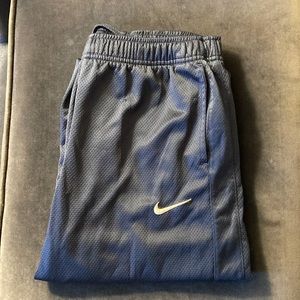 Boys Vintage Nike Dri Fit Drawstring Athletic Sweatpants Navy Blue Size Kids XL